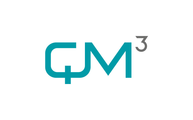 Logo der QM³ GmbH – Referenz für mehrsprachiges Webdesign und Strategie von Eßer Media